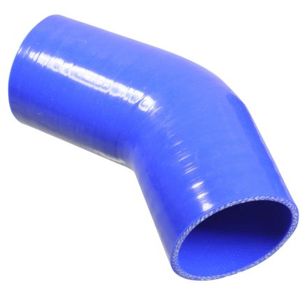 30x152-30x152mm/Kék DTE-SIL / Szilikon gumi könyökcső 45° / 4,0 bar